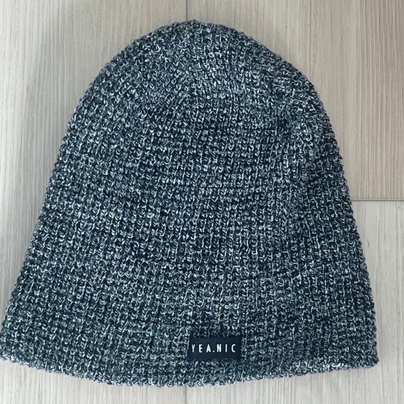 Yea.Nice Beanie Soft Knit Folded Waffle Weave Beanie Hat-Cap Heather Gray Unisex - Picture 1 of 8